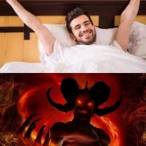 Создать мем: мемы про демонов, ноги, демон сатана