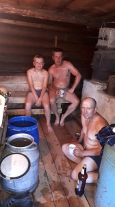 Create meme: people, bath, steam room