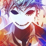 Создать мем: аниме парень с маской на лице, аниме 512х512, кун в маске с улыбкой