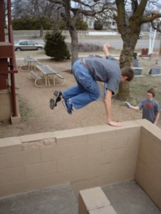 Create meme: street sport, parkour, floor