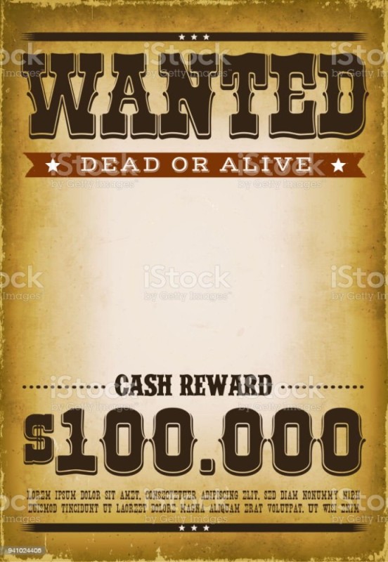 Create meme: western poster wanted, posters wanted in chicago style, poster western wanted