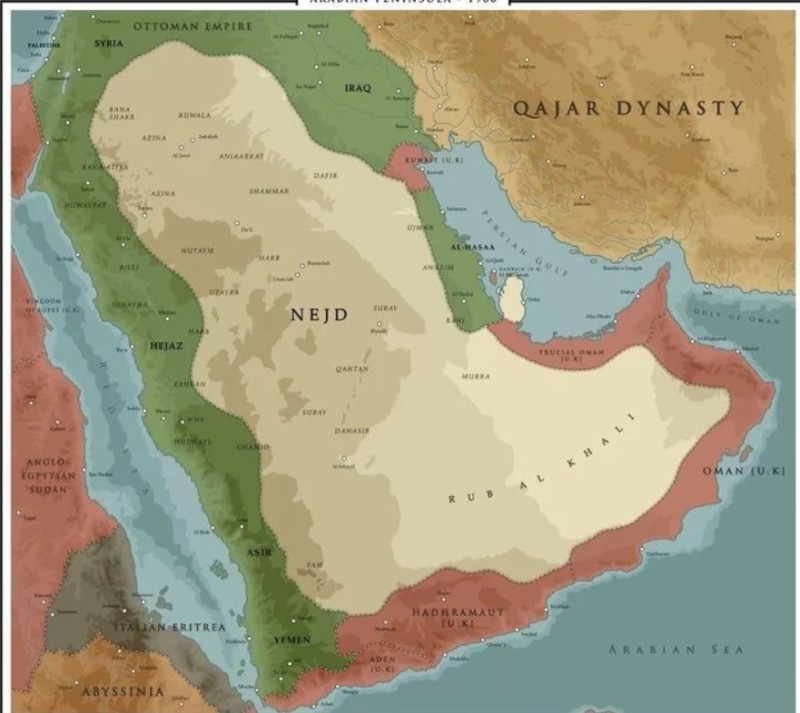 Create meme: The Arabian Peninsula, the Arabian Peninsula on the atlas, map of the Arabian Peninsula 1914