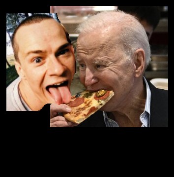 Create meme: biden eats pizza, male , people 
