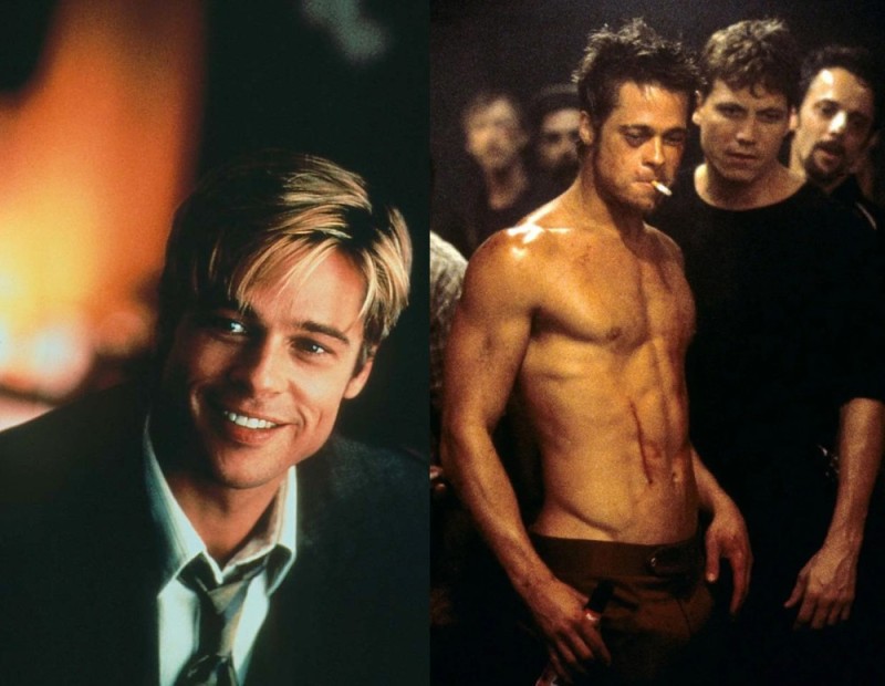 Create meme: Brad Pitt fighting, brad pitt , brad pitt torso
