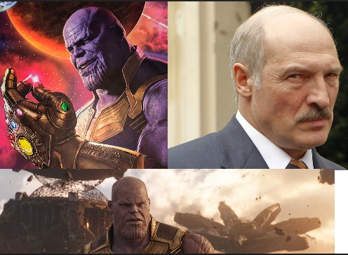 Create meme: the griffins , Lukashenko , Thanos the Avengers