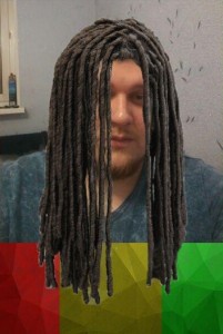 Create meme: real dreadlock, wig dreadlocks, wig with dreadlocks