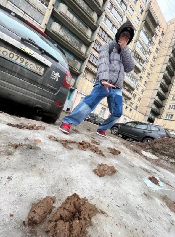 Create meme: feet , dirty Moscow, snow on the road
