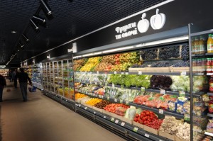 Create meme: arneg panama 3, counter with vegetables and fruits pictures, grocery retailing
