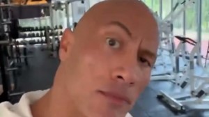 Create meme: the rock