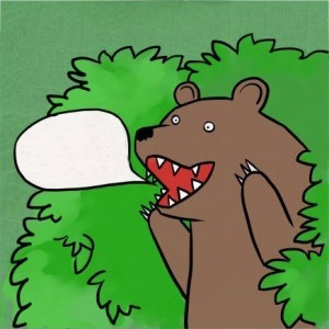 Create meme: meme bear , bear in the bushes , bear out of the bushes 