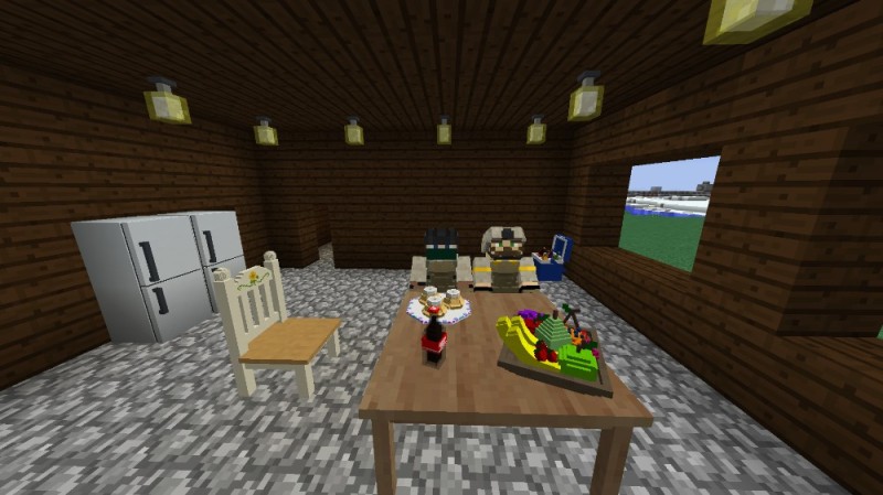 Create meme: minecraft room, minecraft , the interior in Minecraft