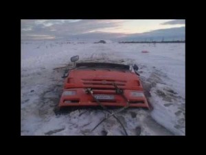 Create meme: North Russia, far North, KAMAZ in the mud