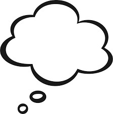 Create meme: a cloud of thoughts, thought bubble, a cloud of thoughts without a background