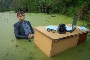 Create meme: photo shoot in the swamp, Igor Nazarov, the guy in the swamp