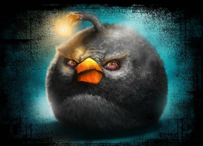 Create meme: angry birds , The birds of angri birds, The black bird of Angri Birds