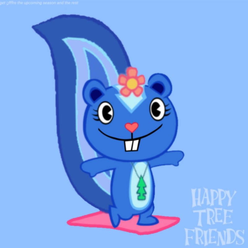 Создать мем: petunia happy tree friends 2020, happy tree friends петуния и хэнди, хэппи три френдс petunia