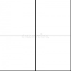 Create meme: empty square, the square is divided into 4 parts