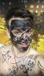 Создать мем: face paint, черная маска для лица фото, черная маска на лицо
