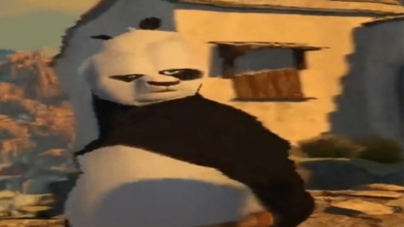 Create meme: distorted kung fu panda, meme of kung fu Panda, panda by meme