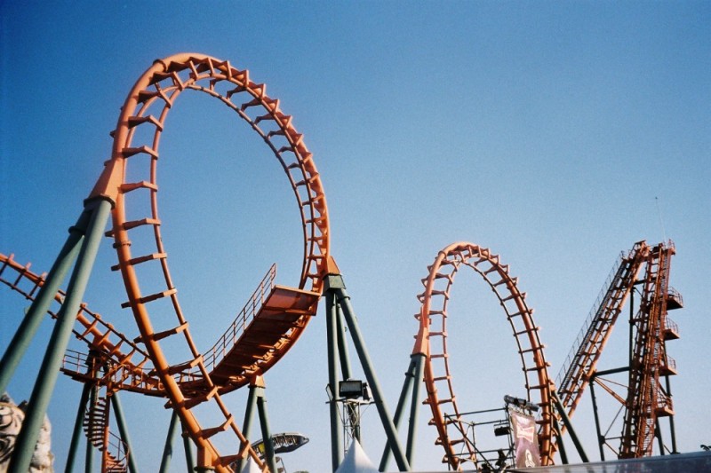 Create meme: mayakovsky park yekaterinburg roller coaster, emotional rollercoaster, roller coaster