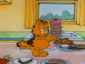 Create meme: style Garfield, Garfield is resting, garfield