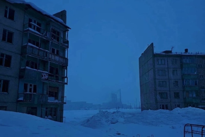 Create meme: Vorkuta, polar night vorgashor, vorkuta., vorkuta city