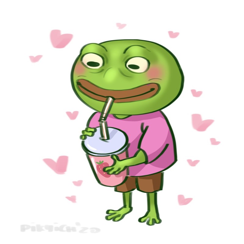 Create meme: frog pepe, frog , stickers frog blue