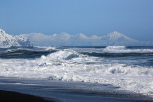 Create meme: the Pacific ocean khalaktyrsky beach, Petropavlovsk-Kamchatka khalaktyrsky beach, Pacific ocean Russia