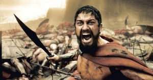 Create meme: 300 Spartans this is Sparta, king Leonidas the 300 Spartans