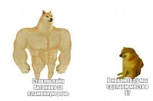 Создать мем: качок доге и чимс мем, мускулистые собаки, собака с мускулами мем