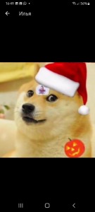 Создать мем: новогодний doge, christmas doge, мем doge