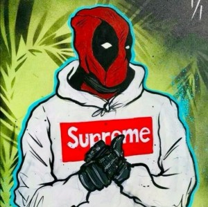 Create meme: deadpool art, Supreme