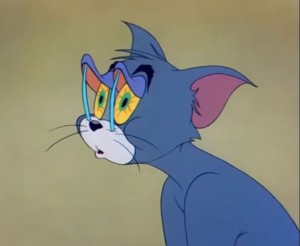 Create meme: Tom and Jerry match in the eyes, Tom and Jerry