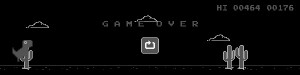Создать мем: гугл динозаврик гейм овер, логотип