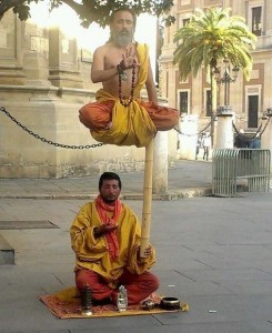 Create meme: yogi Jad levitation, the secret of levitation street yogis, Indian yoga