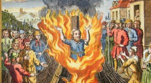 Создать мем: джордано бруно на костре картина, сожжение еретиков в средние века, сожжение ведьм на костре в средние века