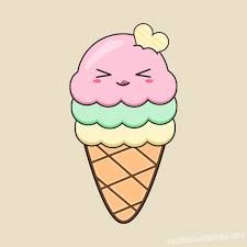 Создать мем: милое мороженое, лёгкие рисунки мороженое, срисовки мороженое