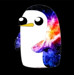 Create meme: cell, cool penguin