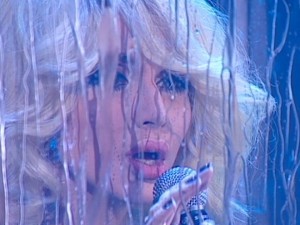 Create meme: Britney spears with microphone, Loboda in concert Pharaoh, Girl