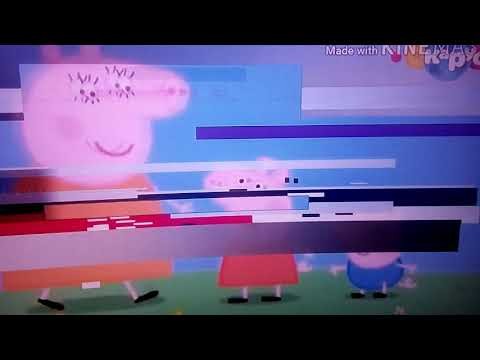 Create meme: hacking the carousel channel, hacking the cartoon channel, peppa pig 