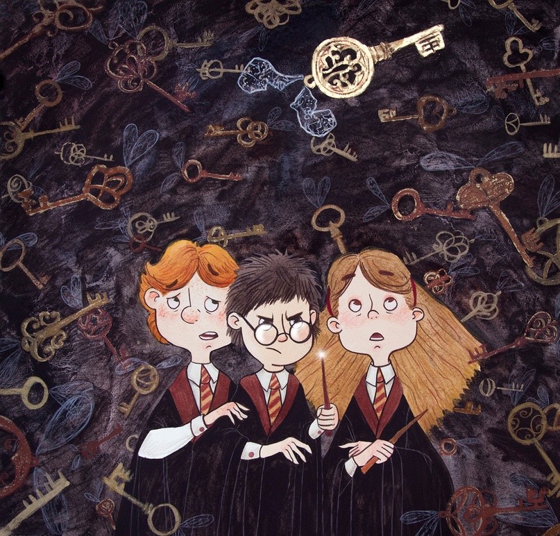 Create meme: illustrations by harry potter, harry potter drawings, from Harry Potter