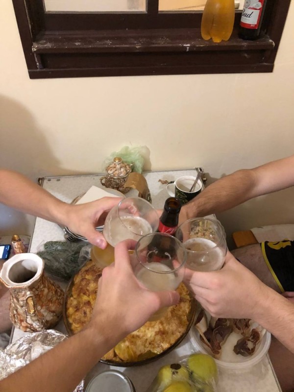 Create meme: items on the table, people , a chic table with food and drinks