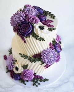Создать мем: свадебный торт с цветами, торт с цветами из крема, торт кремовый для мужчины с цветами