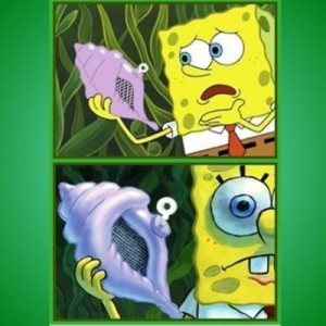 Create meme: spongebob, All Hail The Magic Conch