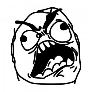 Create meme: meme face, a trollface without a background, rage face