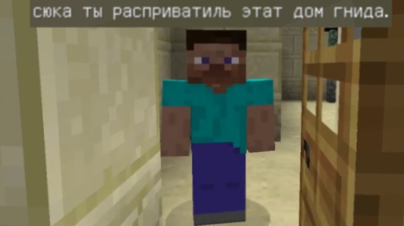 Create meme: this house is locked, minecraft Steve, minecraft buzz