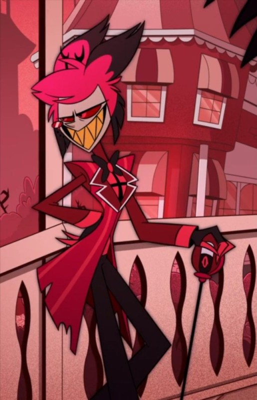 Create meme: the hotel hasbeen, alastor hazbin, redesign of charlie hotel hazbin