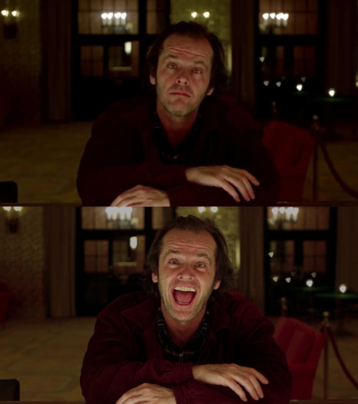 Create meme: Nicholson the shining, lights , Jack TORRANCE