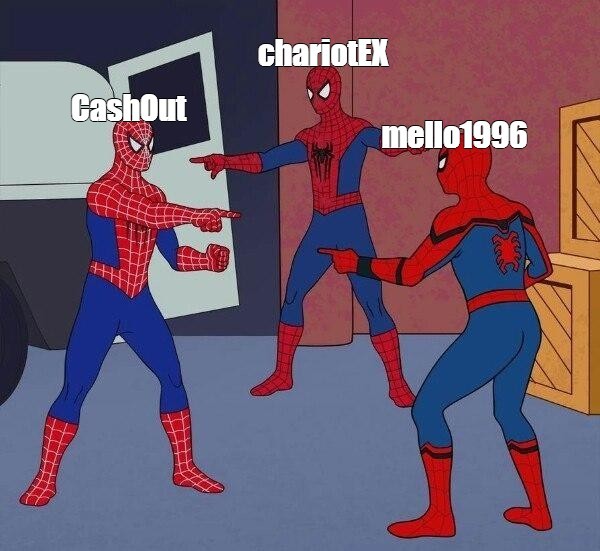 Создать мем: три человека паука мем, человек паук показывает на человека паука мем, 3 человека паука мем