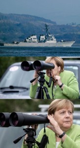 Create meme: meme binoculars, Angela Merkel, binoculars